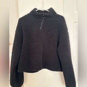 Love Tree Black Fleece Quarter Zip